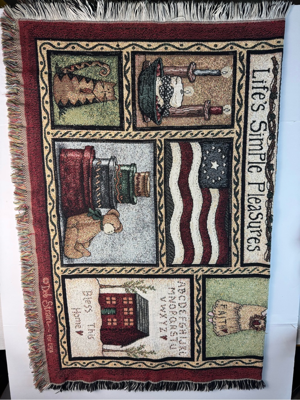 Deb Strain America Simple pleasures throw 45” x 58”